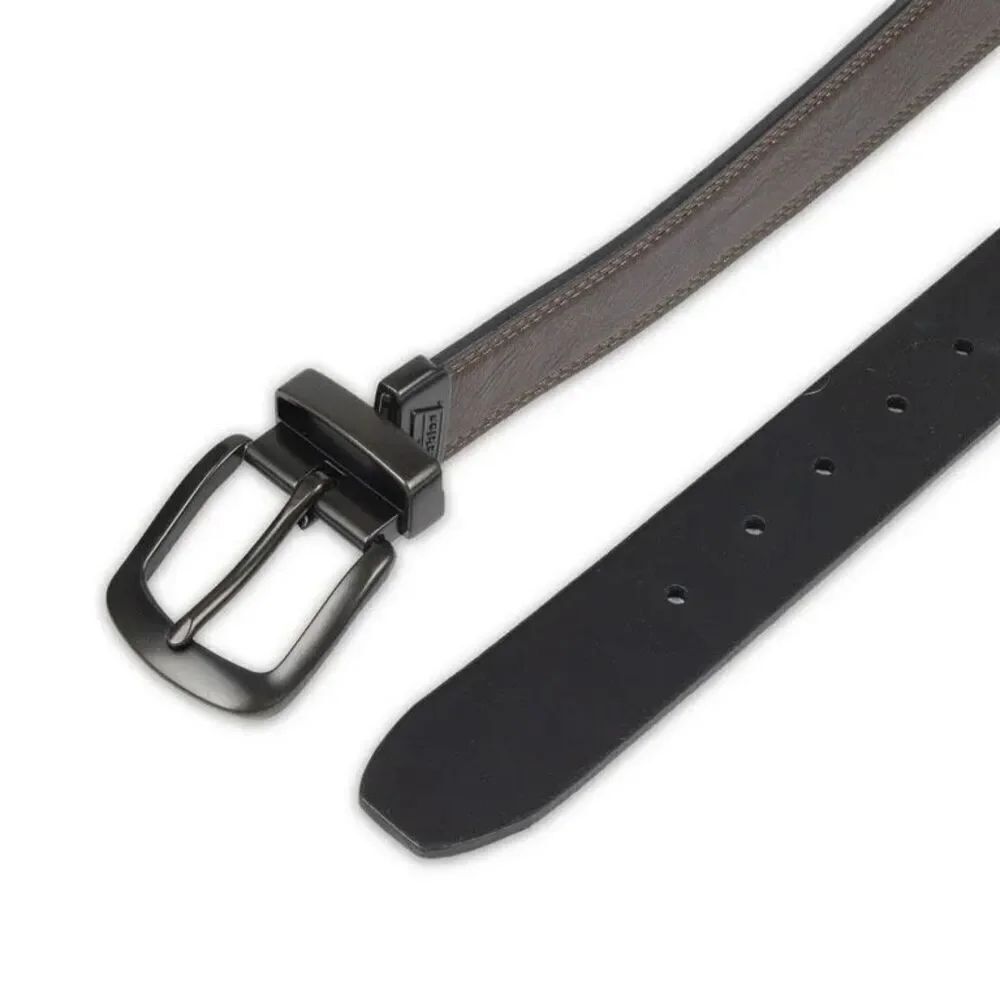 ✨Genuine Dickies Men's Brown & Black Reversible Stretch Belt Sz 42/105✨